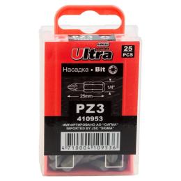 Набір біт Ultra PZ3x25мм 1/4 25шт S2 (4010602)