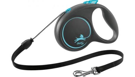 Повідець для тварини Flexi Black Design M 5м/20 кг Blue (FL 033432)