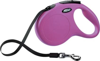 Повідець для тварини Flexi New Classic S 5 м/15 кг Pink (11836)