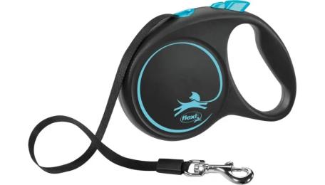 Повідець для тварини Flexi Black Design M 5м/25 кг Blue (FL 034033)