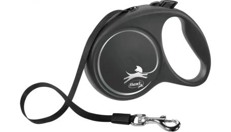 Повідець для тварини Flexi Black Design L 5м/50 кг Black (FL 034101)