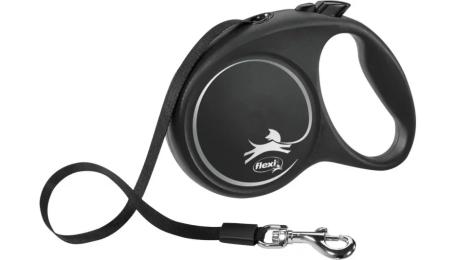 Повідець для тварини Flexi Black Design M 5м/25 кг Black (FL 034002)
