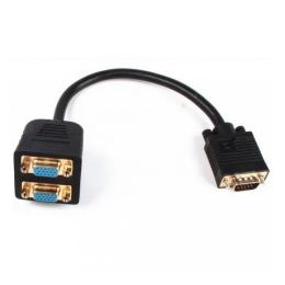 Перехідник Cablexpert CC-VGAX2-20CM VGA (тато)  2 x VGA (мама) Black