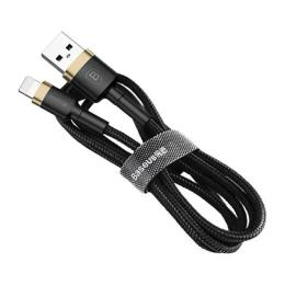 Дата-кабель Baseus CALKLF-RV1 3m USB (тато) - Lightning (тато) Black Gold 2A
