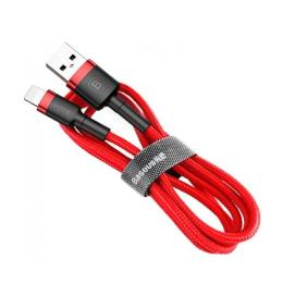 Дата-кабель Baseus CALKLF-R09 3m USB(тато) - Lightning(тато) Black Red
