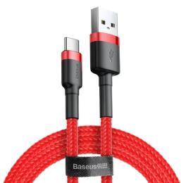 Дата-кабель Baseus CATKLF-U09 3m USB(тато) - USB Type C(тато) Black Red
