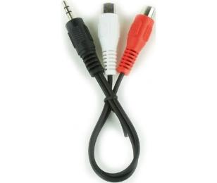 Аудіо-кабель Cablexpert CCA-406 mini-jack 3.5 (тато) 2xRCA (мама), 0, 2m