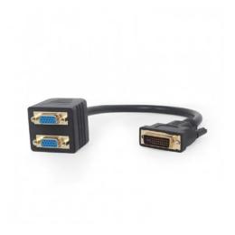 Перехідник Cablexpert A-DVI-2VGA-01 DVI-I (тато) 2xVGA (мама), 0, 3m Black