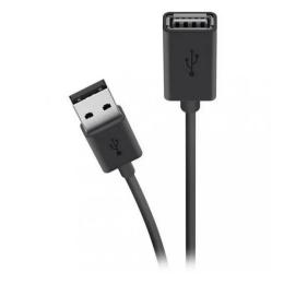 Дата-кабель Belkin F3U153BT1.8M 1.8m USB(тато) - USB(мама) Black