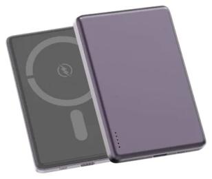 Зовнішній портативний акумулятор Aspor A381 Magnetic Wireless 5000mAh Purple (Type-C/20W)
