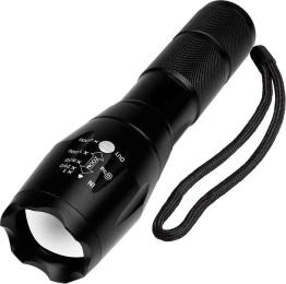 Ліхтарик MFH Deluxa Military Torch Black (26344)