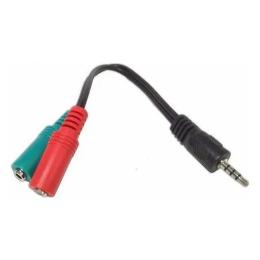 Аудіо-кабель Gembird CCA-417 mini-jack 3.5(тато)2xRCA(мама), 0,2m Black