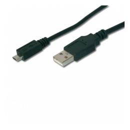 Дата-кабель Digitus AK-300127-018-S 1.8m USB(тато) - microUSB Type B(тато) Black