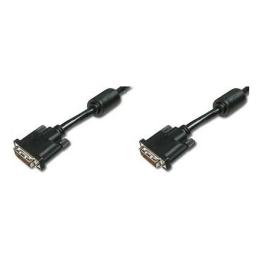 Відео-кабель Digitus AK-320101-050-S DVI(тато)DVI(тато), 5m Black