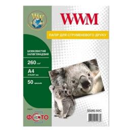 Папір A4 50л глянцевий 260 г/м2 SS260.50/C WWM