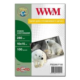 Фотопапір WWM PSG280.F100 A6, 100л, глянцевий, 280 г/м2