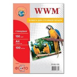 Фотопапір WWM G150.100 A4, 100л, глянцевий, 150 г/м2