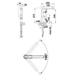 Кухонний змішувач Blanco AVONA-S (521285)
