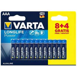 Батарейка Varta Alkaline High Energy 04903121472 ААА, блістер (8+4шт)
