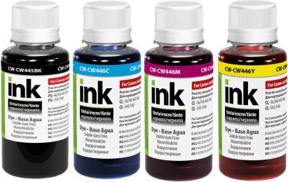 Комплект чорнил для принтера ColorWay Canon PG-445/CL-446 4х100мл BK/С/M/Y