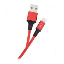 Дата-кабель Tecro LT-0100RD 1m USB(тато) - Lightning(тато) Picture