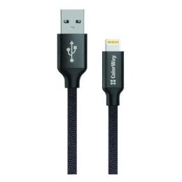 Дата-кабель ColorWay CW-CBUL004-BK 1m USB (тато) - USB Type C (тато)