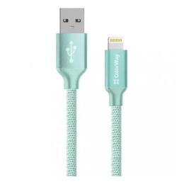 Дата-кабель ColorWay CW-CBUL004-MT 1m USB (тато) - Lightning (тато)