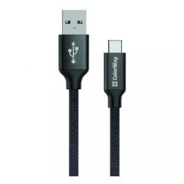 Дата-кабель ColorWay CW-CBUC003-BK 1m USB (тато) - microUSB (тато)