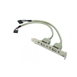 Кабель для компютерних комплектуючих Gembird CCUSBRECEPTACLE USB 0.25 м