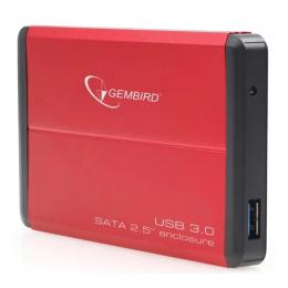 Зовнішня кишеня для диска Gembird EE2-U3S-2-R Red