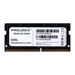 Оперативна память ProLogix 16GB SO-DIMM DDR4 2666 MHz (PRO16GB2666D4SB_Bulk) (тех. пакування)