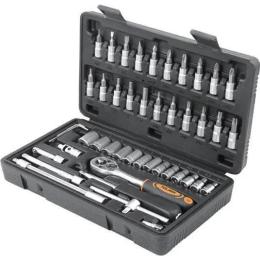 Набір інструментів Tolsen 1/4, 46шт, CrV та S2 (15138)