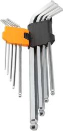 Набір шестигранних ключів Tolsen 9 шт 1.5-10 мм (20054)