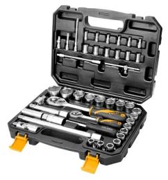 Набір інструментів Tolsen 1/2 та 1/4 ПРОФІ 45 од. (15142)