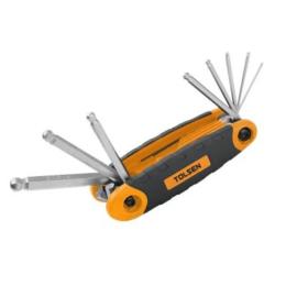 Набір шестигранних ключів Tolsen 8 розмірів 1.5-8 мм (20068)