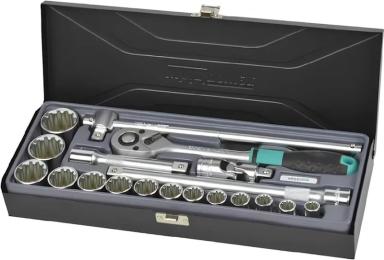 Набір інструментів Whirlpower 1/2 19шт. (1634-SK13)