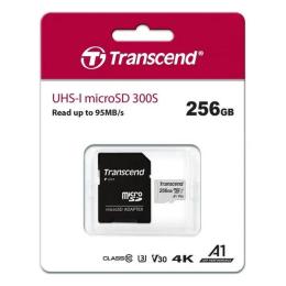 Карта памяті Transcend 300S TS256GUSD300S-A 256GB microSDXC З адаптером Class 10 UHS-I U3