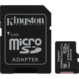 Карта памяті Kingston Canvas Select Plus SDCS2/512GB 512GB microSDXC З адаптером Class 10 UHS-I U3