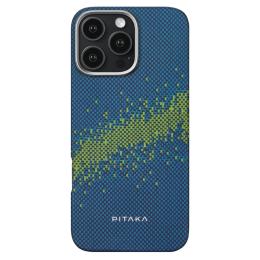 Чохол-накладка Pitaka StarPeak Luminous Case для iPhone 16 Pro Max Deep Blue Milky way galaxy (KI1604PMYG)