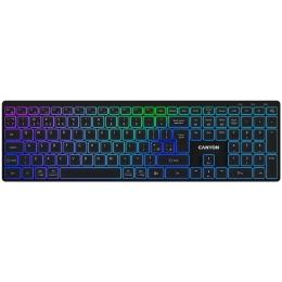 Клавіатура Canyon HKB-W11 RGB Dual Mode Wireless Black (CNS-HBTK11B) Eng