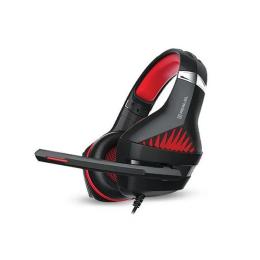 Накладні навушники REAL-EL GDX-7600 Black Red провідні з мікрофоном