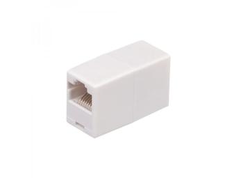 Зєднувач Infinity RJ45 8P8C (мама) - RJ45 (мама) White екранований (66445)
