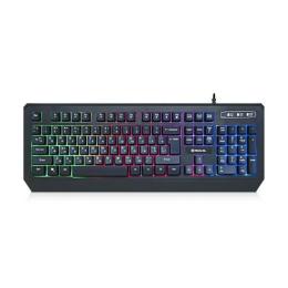 Клавіатура REAL-EL Comfort 7001 Black (EL123100035) Backlit USB (ENG/UKR/RU)