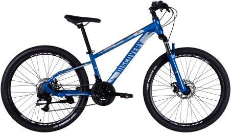 Велосипед Discovery ST 26 TREK DD FR рама-13 2025 Blue Silver (OPS-SP-26-050)