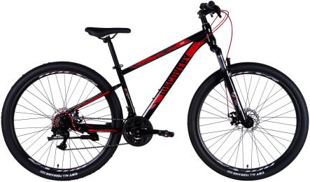 Велосипед Discovery ST 29 TREK DD FR рама-16 2025 Black Red (OPS-SP-29-075)