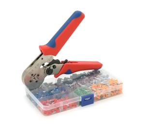 Кримпер Voltronic HCS8 6-4A + VE780 Blue Red + набір кабельних наконечників (VE0508, VE7508, VE1008, VE1508, VE2508, VE4009, VE6102)