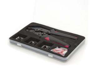 Кримпер Voltronic Cinlin-06-02C-06WF Black Red + насадки 06 -0.5-6mm2, 02С -0.5-2.5mm2, 06WF -0.25-6mm2