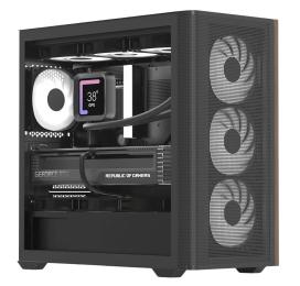 Корпус для ПК Aerocool D301A-G-BK-v2 Black (ACCS-DS03043.11)