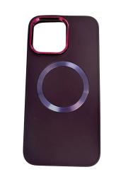 Чохол-накладка Infinity Colorful Camera MagSafe для iPhone 15 Pro Max Dark Violet