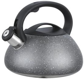 Чайник GUSTO GT-1423-30 Gray Кардинал зі свистком 3л